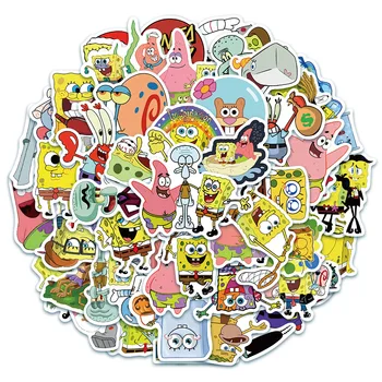 10/30/50Pcs Spongebobs Nalepke Risanka Squarepants Patrick Star Anime Nalepke Skateboard Nepremočljiva Pvc Nalepke Otrok Igrače, Darila