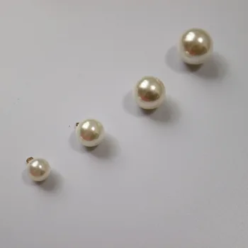 10pc Visoko kakovostni pearl gumbi 4 velikost pearl Gumb za oblačila DIY obrti dodatki za nakit ali lase dekoracijo