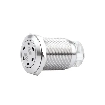 19 mm Kovinski Zumer Občasno Flash iz Nerjavečega Jekla, Visoko-decibelov LED Acousto-optičnih Alarm 12V24V220V
