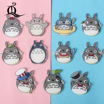 1PCS Mix lep Totoro Risanka Ikone na Pin Kawaii Ikono Značko Bacges na Nahrbtnik Značke za Oblačila Akril Značke Z71