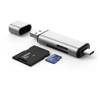2 v 1 Visoke Hitrosti Tipa c Card Reader OTG Multi-funkcijo USB3.0 Micro SD TF Mini Za Mobilni Telefon, Fotoaparat, Prenosni računalnik, Prenosnik