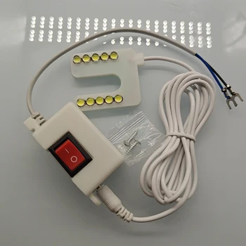 220V 6 LED Tipo U Lučka Šivalni Stroj Svetlobe Z Magnetno Pritrjevanje Znanja Stikalo