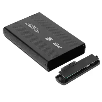 3,5-palčni Trdi Disk v Primeru, SATA da USB2.0 Aluminij Zlitine HDD Primeru je Zunanji Trdi Disk, Ohišje z EU Plug trdi disk, Ohišje Ohišje