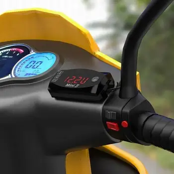 3 v 1 motorno kolo Elektronska Ura Termometer z Digitalnim prikazom Motocikla Pribor Nepremočljiva Univerzalno 4 Barve