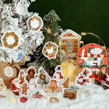 40 Kos Diy Božič Nalepke Zimske Narave Decals Srčkan Snežaka, Nalepke Za Kartico, Zaradi Česar Obrti Okraski Božič Praznik