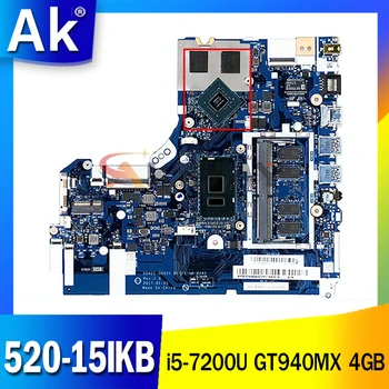 5B20N98493 5B20N98484 5B20N98440 Za Lenovo IdeaPad 520-15IKB prenosni računalnik z matično ploščo NM-B242 i5-7200U CPU GT 940MX 4GB