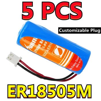 5PCS Izvirno NOVO SUNMOON ER18505M 18500 Velikost 3,6 V Vodo Meter PLC Baterija High Power Tip (Prilagodljiv Vtič)