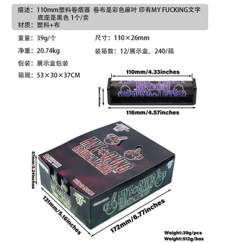 78 mm 110mm Plastičnih Cigaret Vozni Cone Papirja za Ročno Zvijanje Cigaret Pralni Tobak Roller DIY Orodja