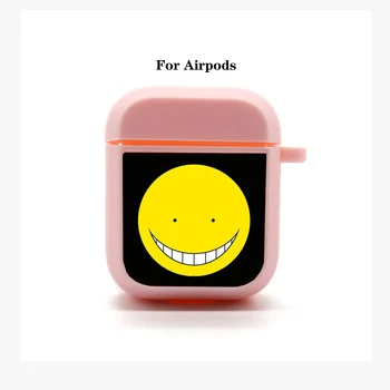 Anime Atentata Razredu AirPods primeru Zajema Apple AirPods Slušalke vrečko Mehko Silikonsko Bluetooth Zaščitne Slušalke Primeru