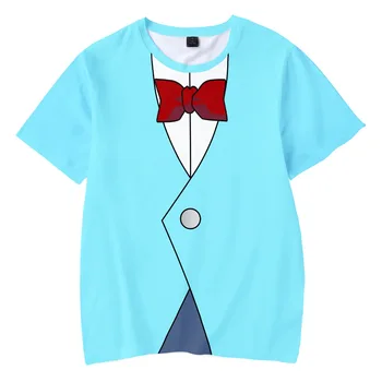Anime Detective Conan 3D Majica s kratkimi rokavi Ženske Moški, Fantje, Dekleta, Otroci Japonski Ulične Hip Hop Conan Edogawa Cosplay T-shirt Poletje Vrhovi