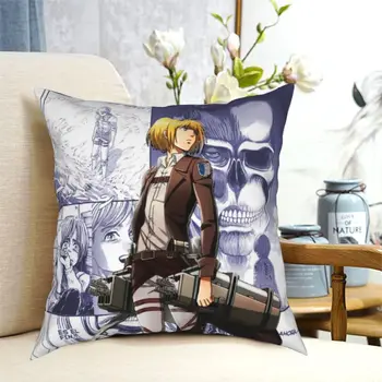 Armin Iz Shingeki Ne Kyojin Blazino Zajema Poliester Soba Napad na Titan Anime Blazine Primeru Smešno Dekor Blazino Kritje 45*45 cm