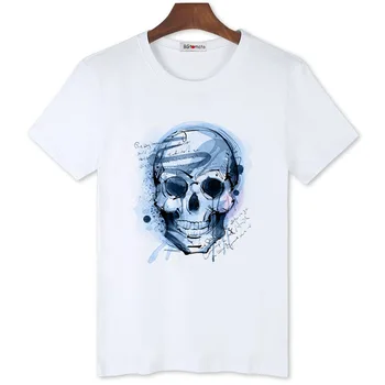 BGtomato modra lobanje tshirt super modni lobanje majica s kratkimi rokavi moški prvotne blagovne znamke ulične poceni prodajo tee shirt homme zabavne majice