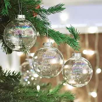 Božič Stekla, Ki Visi Žogo Božično Drevo Spusti Okraski Okraski, Mavrična Žoga Baubles Področju Božič Obesek Dekoracijo