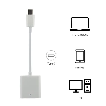 CHYI Tip-C Za SD/TF Card Reader Mini USB-C Splitter Adapter za Prenosnik Dodatki Za PC, Pametni Telefon s funkcijo OTG