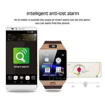 DZ09 Pametno Gledati Zaslon na Dotik TF Kartice SIM Ženske Moški Gledajo Bluetooth Daljinsko vodene Kamere Smartwatch Za Xiaomi Huawei Android