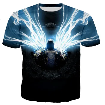 Diablo 3 Reaper Duše Tiskane 3D T-shirt Moški/ženske Nov Modni Kul, Priložnostne Slog, Poletne Majice Ulične Vrhovi Dropshipping