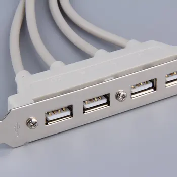 Enostaven za Namestitev 4-Port USB2.0 Matično ploščo Z Glavo Zadnja Širitev Nosilec Host Adapter Dodaj Na Kartice Padec Ladijskega prometa