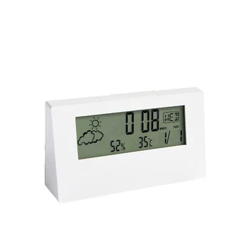 Hot-prodaja elektronski termometer in higrometer budilka ustvarjalne digitalni zaslon LED svetlobna majhno budilko