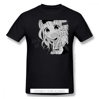 IQ Tiskanja Bombaž zabavne Majice Kaguya Sama Ljubezen Je Vojna Miyuki Shinomiya Fujiwara Anime Moški Modni Ulične