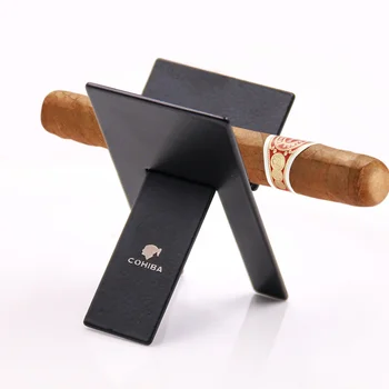 Iz Nerjavečega Jekla, Zložljiv Cigar Imetnik Cohiba Black Pepelnik Zaslon Stojalo Stojalo Kajenje Pribor Gospodinjski Merchandises
