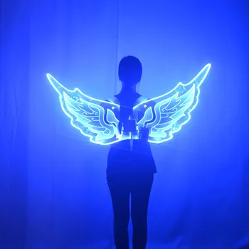 LED žareče krila nočni klub bar kažejo modni brvi rekviziti svetlobni fazi kažejo krili metulja
