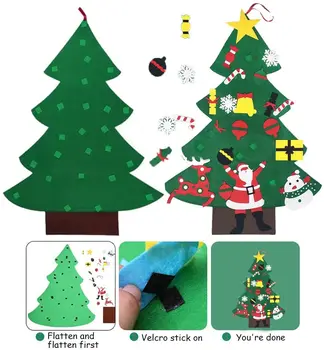 LuanQI Čutiti Božično Drevo Novo Leto JE Vrata Zid Viseči Okraski Umetno Drevo Otroci Igrače Božič DIY Dekor Za Dom Stranka