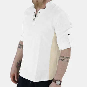 Moda za Moške Nov Poletni camisa Mens Priložnostne T Majica Kratek Rokav niz V Vratu Osnovne Bluzo Priložnostne Ohlapno, Tanko Vrhovi Moških Plus Velikost