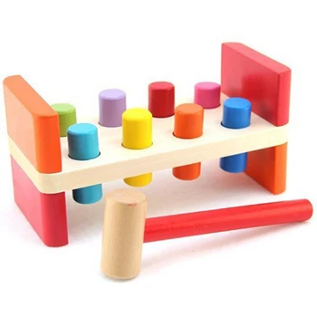 Montessori Leseno Kladivo Klopi Igrača, Razbijanje Fant Predšolskih Ustvarjalne Predstavlja