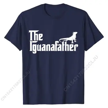 Moški Je Iguanafather Smešno Iguana Očeta Dan Ljubimec T-Shirt Darilo T-Shirt Normalno Srajce Za Moške Bombaž Majica Osebno
