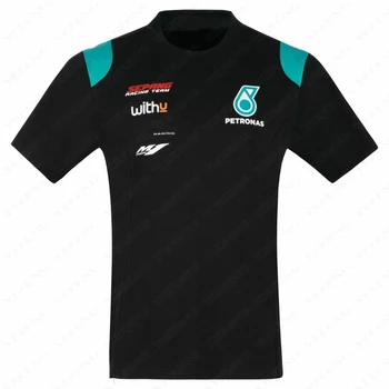 NOVO leto 2020 Petronas Tiskani Za Yamaha M1 T Shirt Za Moške Ekipe Motocikel T-Shirt Dirke Jersey Moto Hitro Sušenje T-Shirt