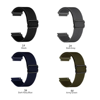 Najlon Solo Zanke Traku Za Samsung Galaxy Watch4 40 mm 44 band Elastične Tkanine za Watch4 klasičnih 46mm 42mm zapestnica Watchbands