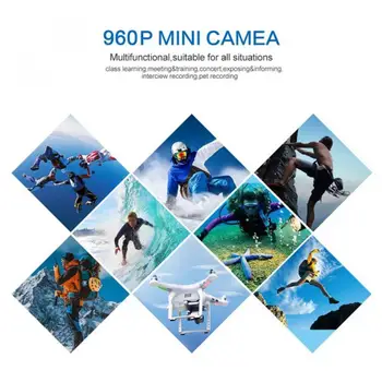 Novo SQ11 Mini Kamere, Webcam 960P Spletna Kamera Night Vision Avto DVR Kamera Širokega Kota Kamere Web Cam