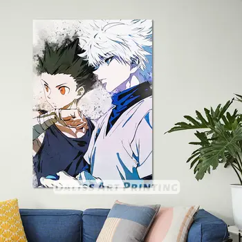 Platno Anime Gon&Killua HUNTER x HUNTER Slike Doma Dekoracijo Slike Plakat HD Natisne Wall Art Modular Dnevna Soba Uokvirjena