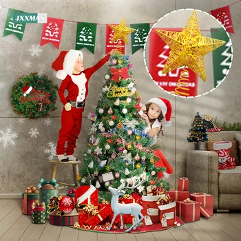 Prodaja Utripa Božično Drevo Top Likalnik Star Božično Dekoracijo Doma Okraski Za Novoletne Jelke Navidad Novo Leto Natalne Noel