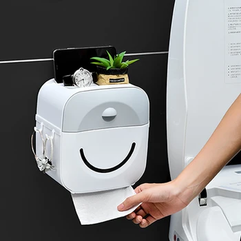 Punch-Prosto Steno, Vgrajen Higienski Papir Polje Večnamensko Toaletni Papir Držalo Nepremočljiva In Dustproof Toaletni Pribor