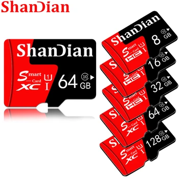 SHANDIAN Mini SD Kartica 4GB 8GB 16GB Class 6 Realno Kapaciteto 32GB Pomnilniško Kartico SD High Speed Pametno Kartico SD TF kartice Brezplačna Dostava