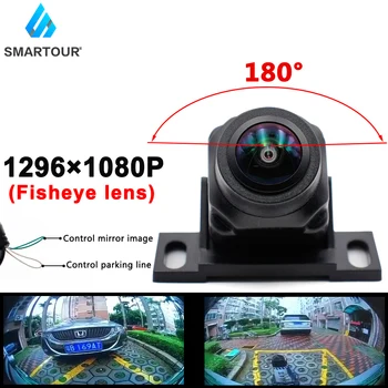 Smartour HD 1080P Vozila Pogled od Zadaj Kamero Avto Povratne Black Fisheye Objektiv Night Vision Nepremočljiva Univerzalno 180 Stopinj