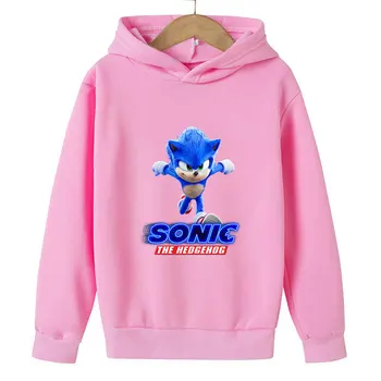 Sonic Hoodie otroška oblačila Fantje Oblačila Dekle Hoodies Kawaii oblačila Baby Puloverji Anime Cosplay Prostem Majica otroci