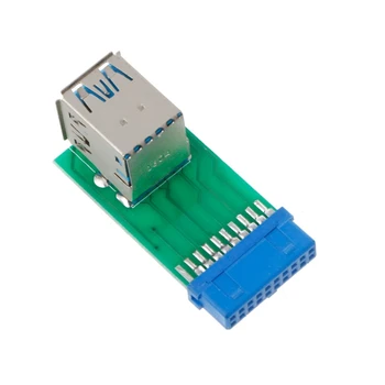 Tablični računalnik-Notranji 20Pin 2 USB 3.0, Ženski Adapter Pretvornik PCB Board Kartice Extender-sata na usb