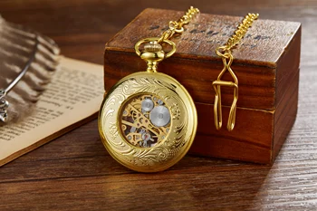 Top blagovne Znamke Luksuzni Antično Zlata žepna ura FOB Verige, Ogrlico, Obesek Rimskimi številkami Watch Darilo