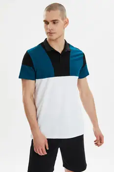 Trendyol Men 'S Regular Fit Polo Ovratnik T-shirt TMNSS21PO0241