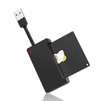 USB Smart Card Reader Pomnilnik ID Banka Kartico EMV DNIE SIM Cloner Priključek Tok Flash Disk, Napajalnik, Smart Card Reader
