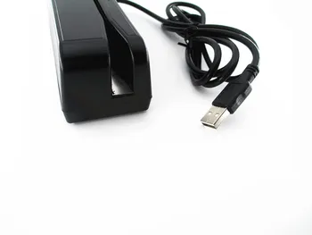 USB Universal Magnetnih Kartic čitalnik črtne kode Trak Dvosmerna Track 2 črno beli barvi