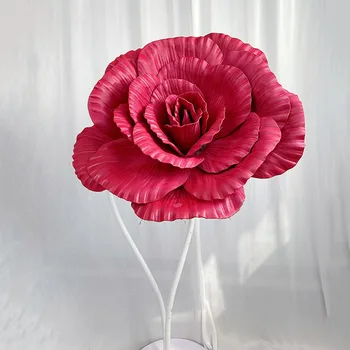 Umetni PE Rose Cvet Dekoracijo Stranko Poroko Robu Ceste Povzroči Veliko Pene Vrtnice Nakupovalni Center Okno Display Cvetlični