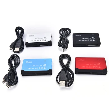 VISOKOTLAĂNE Vse v Enem Memory Card Reader USB Zunanjo SD SDHC Mini Micro M2 MMC, XD PRIM 4 Barve Za 6,9 X 4 X 1.2 cm