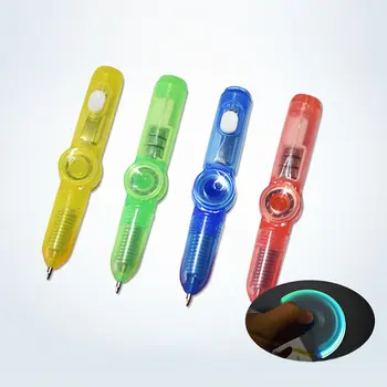 Večfunkcijsko Bliskavico LED Pero Roke Kolesce Lajšanje Stresa Igrače, Ročno Kolesce Pero Pisarniške Tiskovine