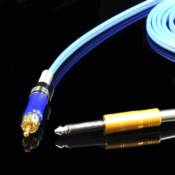 Vrhunska RCA Tatoo Posnetek Kabel Modre Gume Silikonski Kabel Za Tatoo Napajanje Tatoo Pralni Brezplačna Dostava