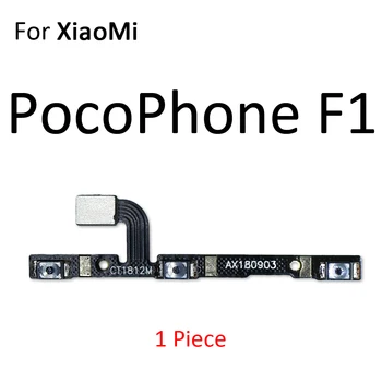 Za XiaoMi Mi A3 A1 A2 Lite 9T Pro 9 8 Redmi 6 S2 PocoPhone F1 Gumbom za Glasnost Strani Stikalo na off Gumb Tipko Flex Kabel
