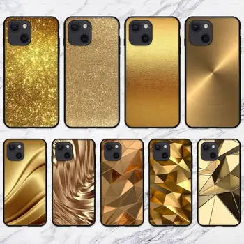 Zlato Zlato Vzorec Primeru Telefon Za iPhone 11 12 Mini 13 Pro XS Max X 8 7 6s Plus 5 SE XR Lupini