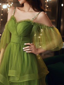 Znoj Pomnilnik Zeleno Travo Družico Obleke Ženske Uspešnosti Ples Svate Prom Oblačenja Dekle Obleke Žogo